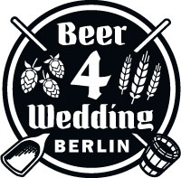 Das Logo der Brauerei BBF Berliner Bierfabrik (Beer 4 Wedding) wird hier gezeigt.