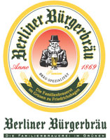 Das Logo der Brauerei Berliner Bürgerbräu wird hier gezeigt.