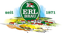 Das Logo der Brauerei Erl-Bräu wird hier gezeigt.