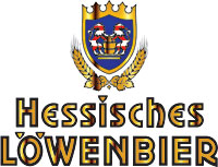 Das Logo der Brauerei Hessische Löwenbier Brauerei wird hier gezeigt.