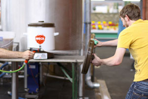 Reinigungskampf nach dem Einmaischen