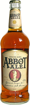 Das Bier Abbot Ale wird hier als Produktbild gezeigt.