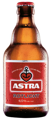 Das Bier Astra Rotlicht wird hier als Produktbild gezeigt.