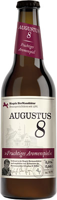 Das Bier Riegele BierManufaktur Augustus 8 wird hier als Produktbild gezeigt.