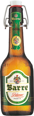 Das Bier Barre Pilsener wird hier als Produktbild gezeigt.