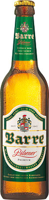 Das Bier Barre Pilsener wird hier als Produktbild gezeigt.