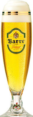 Das Bier Barre Pilsener wird hier als Produktbild gezeigt.