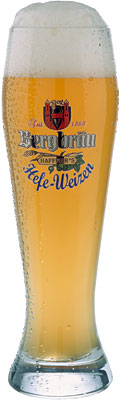 Das Bier Bergbräu Hefe-Weizen wird hier als Produktbild gezeigt.