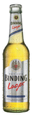 Das Bier Binding Lager wird hier als Produktbild gezeigt.