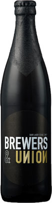 Das Bier Brewers & Union Unfiltered Dark Lager wird hier als Produktbild gezeigt.