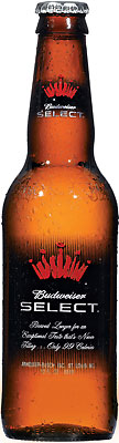 Das Bier Budweiser Select wird hier als Produktbild gezeigt.