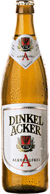 Das Bier Dinkelacker Alkoholfrei wird hier als Produktbild gezeigt.