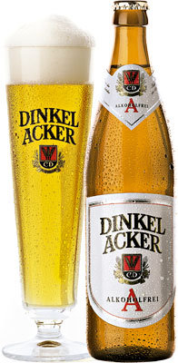 Das Bier Dinkelacker Alkoholfrei wird hier als Produktbild gezeigt.