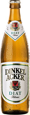 Das Bier Dinkelacker Diät Pilsener wird hier als Produktbild gezeigt.