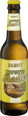 Das Bier Farny Hofguts Radler wird hier als Produktbild gezeigt.