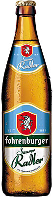 Das Bier Fohrenburger Saurer Radler wird hier als Produktbild gezeigt.
