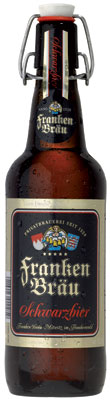 Das Bier Franken Bräu Schwarzbier wird hier als Produktbild gezeigt.