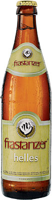 Das Bier Frastanzer Helles wird hier als Produktbild gezeigt.