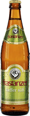 Das Bier Frastanzer Radler süß wird hier als Produktbild gezeigt.