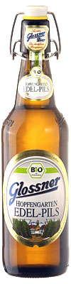 Das Bier Glossner Bio Hopfengarten Edel-Pils wird hier als Produktbild gezeigt.
