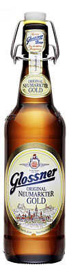 Das Bier Glossner Original Neumarkter Gold wird hier als Produktbild gezeigt.