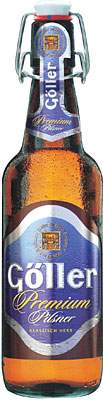Das Bier Göller Premium Pilsner wird hier als Produktbild gezeigt.