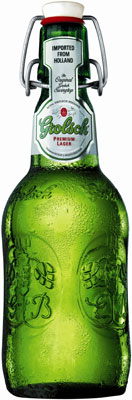 Das Bier Grolsch Premium Lager wird hier als Produktbild gezeigt.