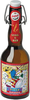 Das Bier Gugg-a-Bier wird hier als Produktbild gezeigt.