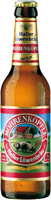 Das Bier Haller Löwenbräu Mohrenköpfle wird hier als Produktbild gezeigt.