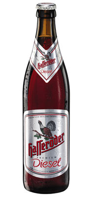 Das Bier Hasseröder Premium Diesel wird hier als Produktbild gezeigt.