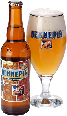 Das Bier Hennepin wird hier als Produktbild gezeigt.