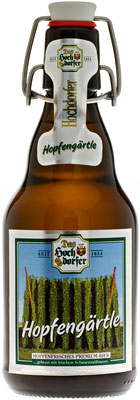 Das Bier Hochdorfer Hopfengärtle wird hier als Produktbild gezeigt.
