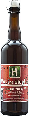 Das Bier Hopfenstopfer Christmas Strong Ale wird hier als Produktbild gezeigt.