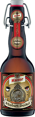 Das Bier Kaiser Schubart-Dunkel wird hier als Produktbild gezeigt.