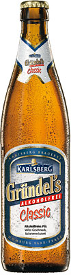Das Bier Karlsberg Gründel's Alkoholfrei Classic wird hier als Produktbild gezeigt.