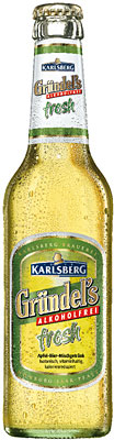 Das Bier Karlsberg Gründel's Alkoholfrei Fresh wird hier als Produktbild gezeigt.