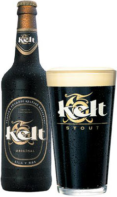 Das Bier Kelt Stout wird hier als Produktbild gezeigt.