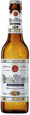 Das Bier König Pilsener Alkoholfrei wird hier als Produktbild gezeigt.