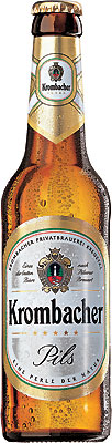 Das Bier Krombacher Pils wird hier als Produktbild gezeigt.