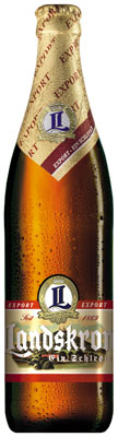 Das Bier Landskron Export Ein Schlesier wird hier als Produktbild gezeigt.