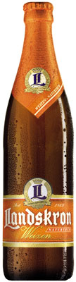 Das Bier Landskron Weizen wird hier als Produktbild gezeigt.