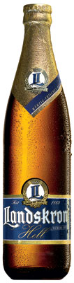 Das Bier Landskron Hell wird hier als Produktbild gezeigt.