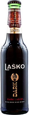 Das Bier Lako Dark Lager wird hier als Produktbild gezeigt.