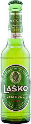 Das Bier Lako Zlatorog wird hier als Produktbild gezeigt.