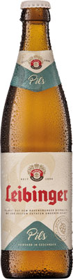 Das Bier Leibinger Pils wird hier als Produktbild gezeigt.