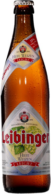 Das Bier Leibinger Hefe Weizen Leicht wird hier als Produktbild gezeigt.