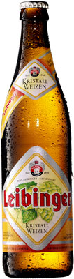 Das Bier Leibinger Kristall Weizen wird hier als Produktbild gezeigt.