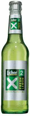 Das Bier Licher x² Fresh Lemon wird hier als Produktbild gezeigt.