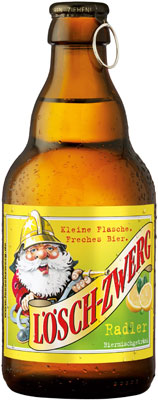 Das Bier Lösch-Zwerg Radler wird hier als Produktbild gezeigt.