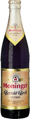 Das Bier Moninger Bertold Bock Dunkel wird hier als Produktbild gezeigt.